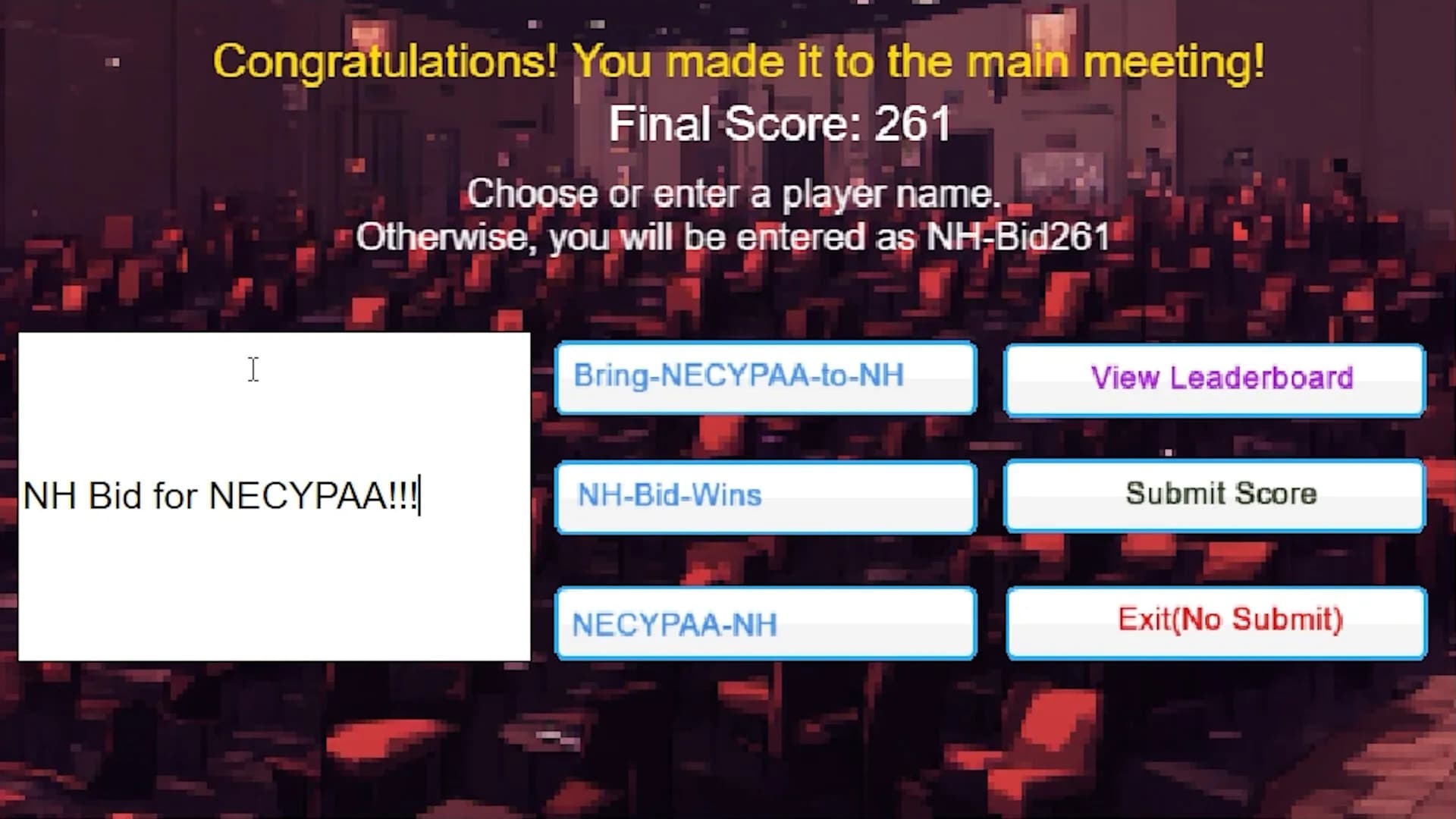 NH Bid at MSCYPAA: The Game görsel 5
