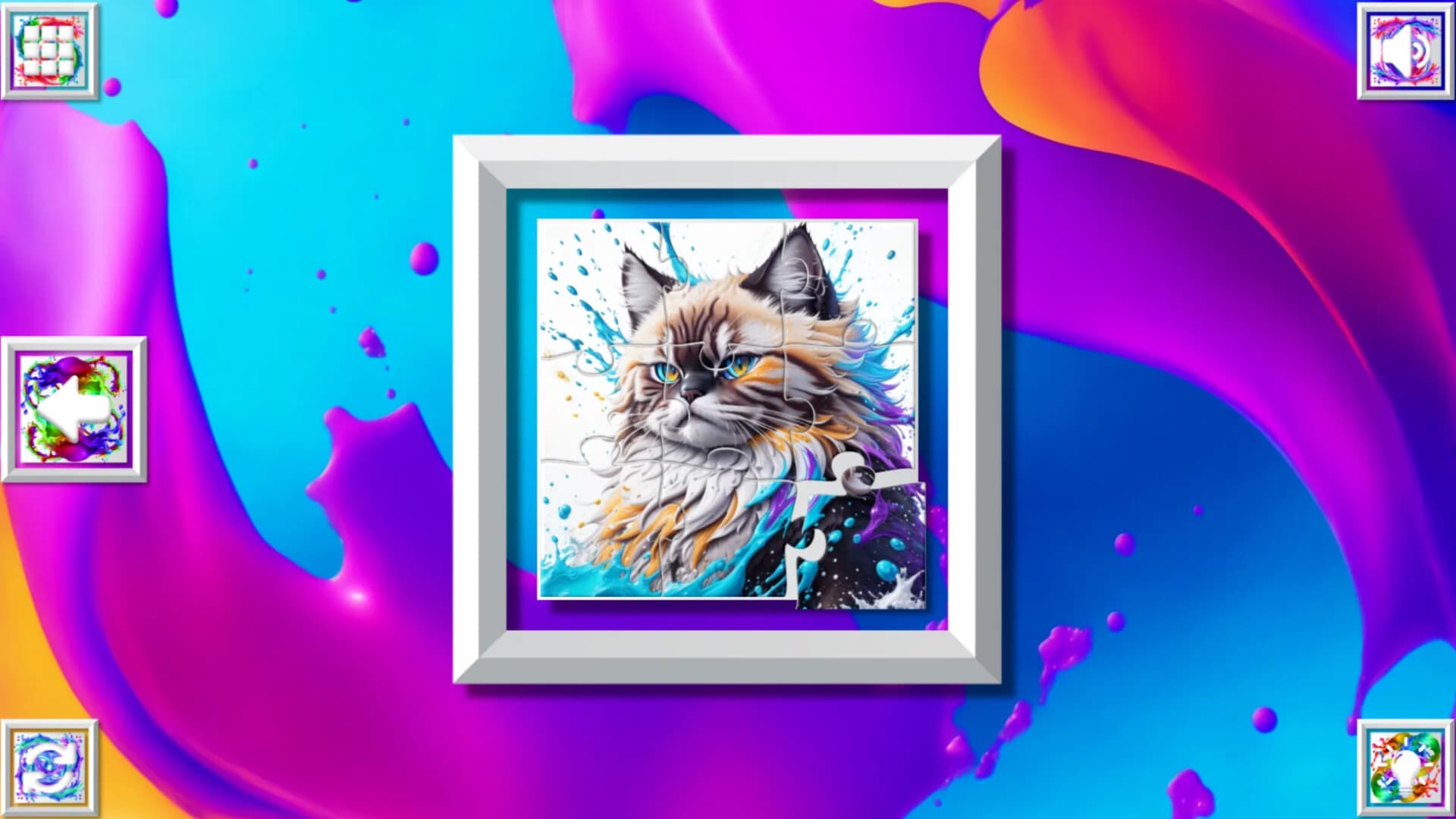 Color Splash: Cats görsel 3