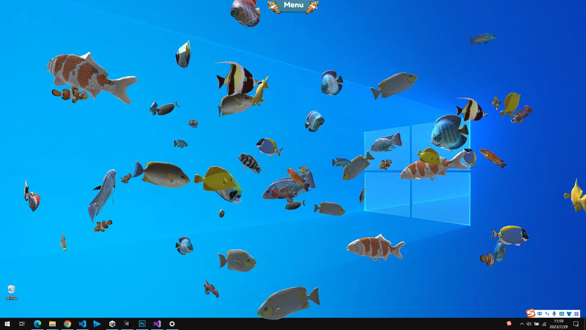 Fish on the desktop görsel 3
