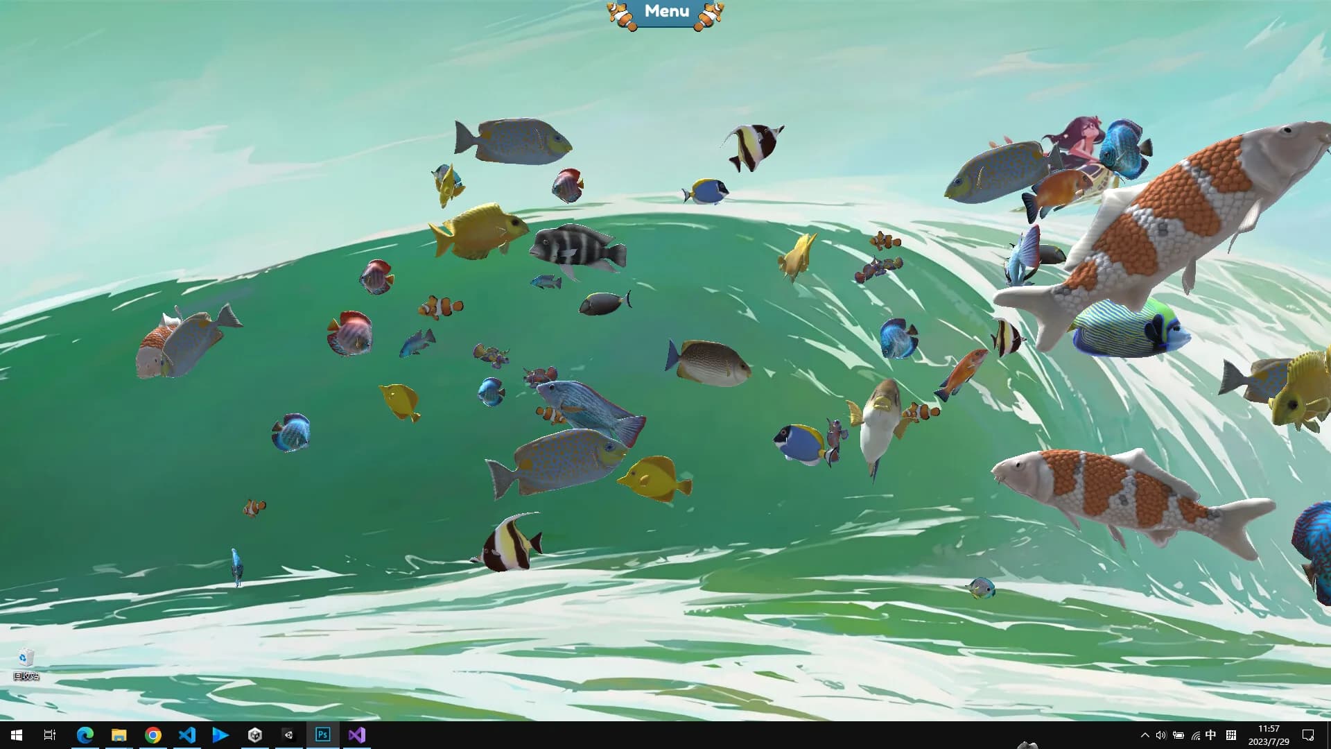 Fish on the desktop görsel 4