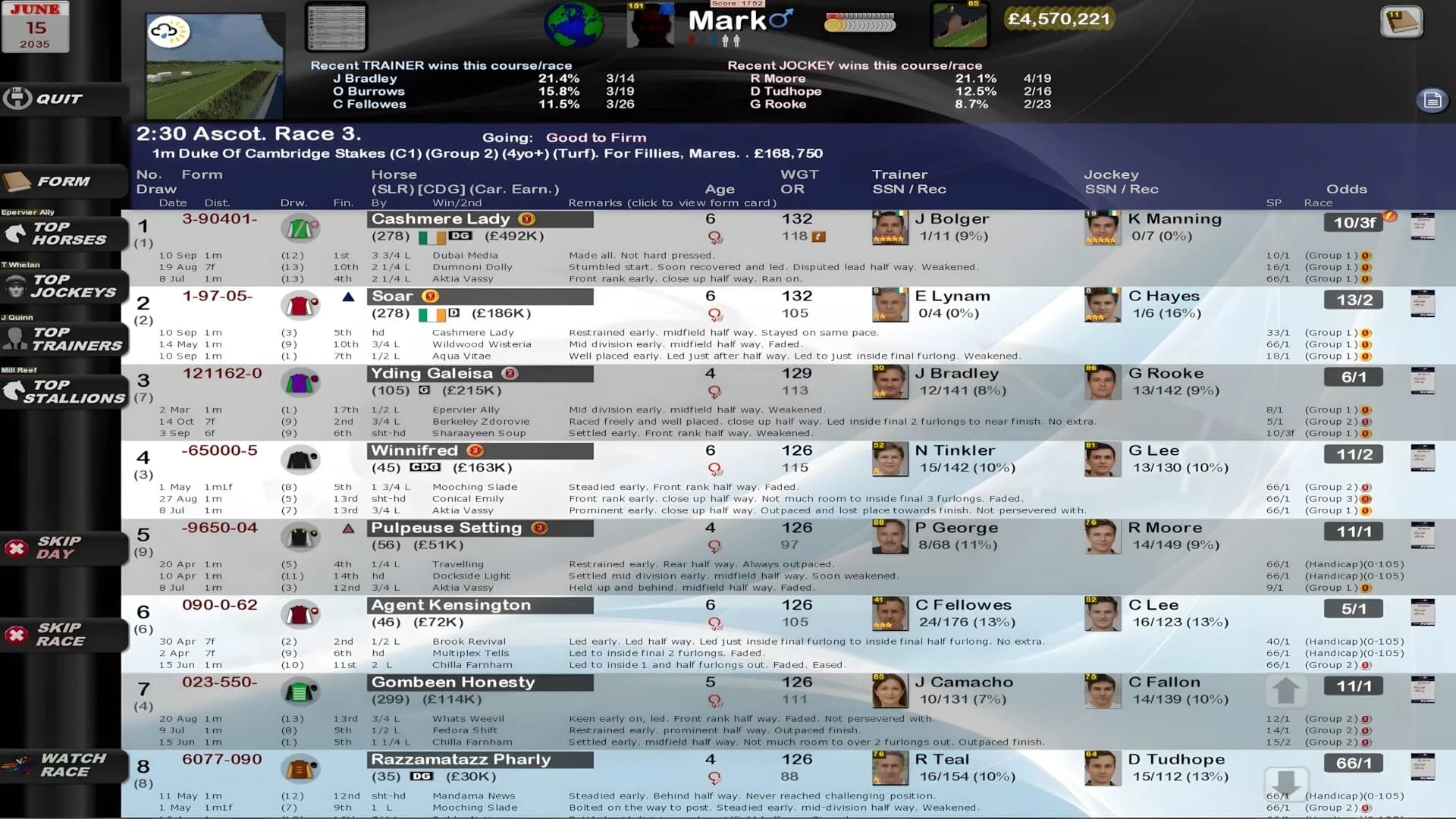 Starters Orders 8 Horse Racing görsel 2