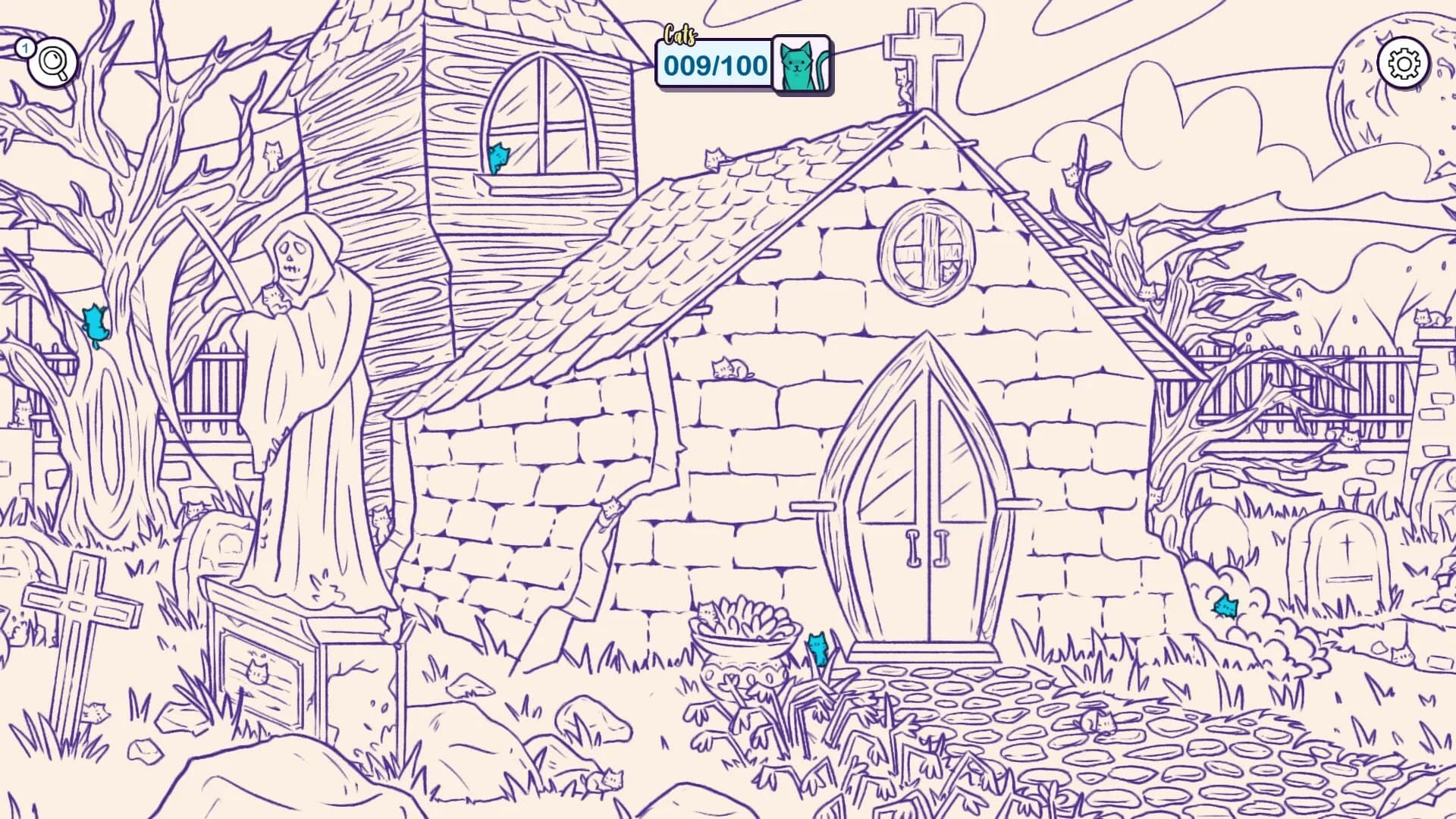 Hidden Cats in Spooky Town görsel 8