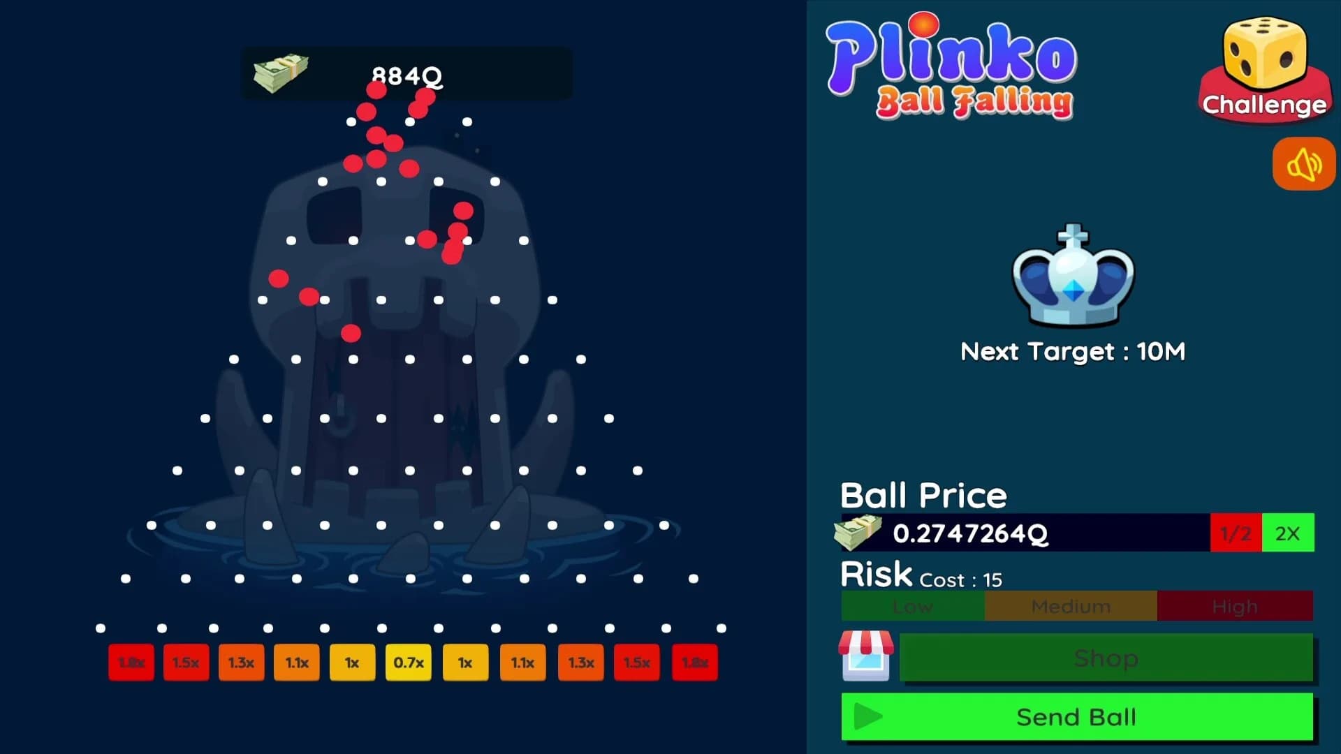 Plinko : Ball Falling 3D-2D görsel 3