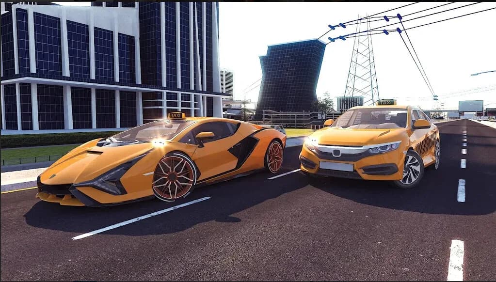 Taxi Simulator in City görsel 2