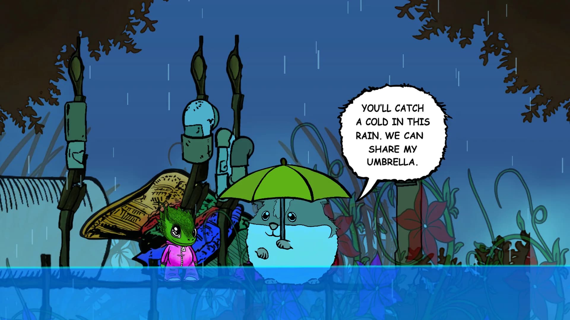 Visual novel for the kids: Lumi And Baby - Hamster And Baby Dragon görsel 13