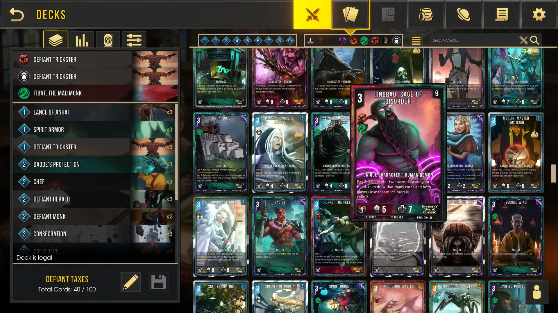 Infinity Wars: Animated Trading Card Game görsel 8