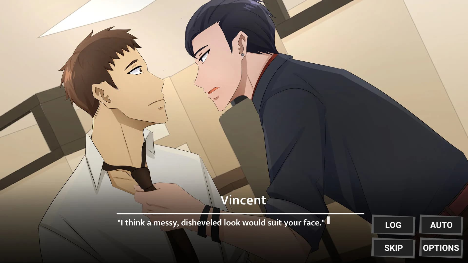 My Douchey Boss Has a Gentle Twin Brother?! - BL Visual Novel görsel 2