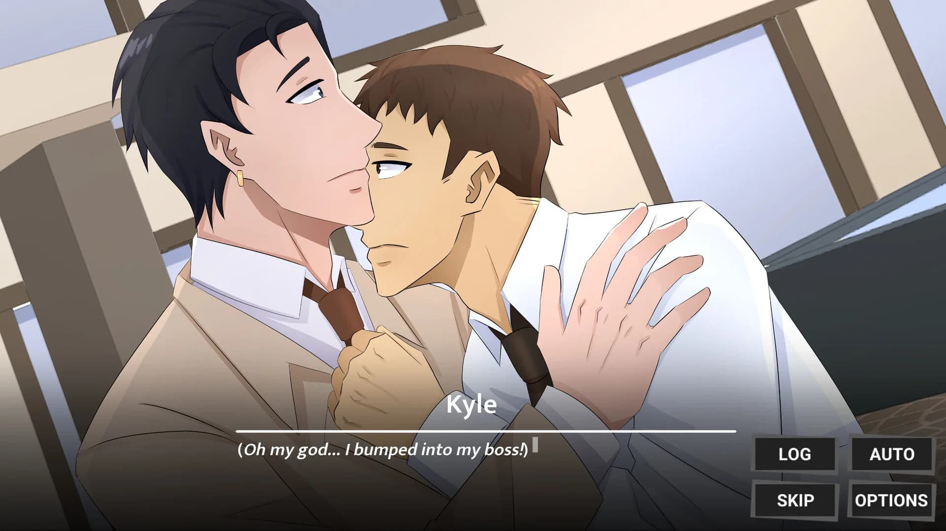 My Douchey Boss Has a Gentle Twin Brother?! - BL Visual Novel görsel 9