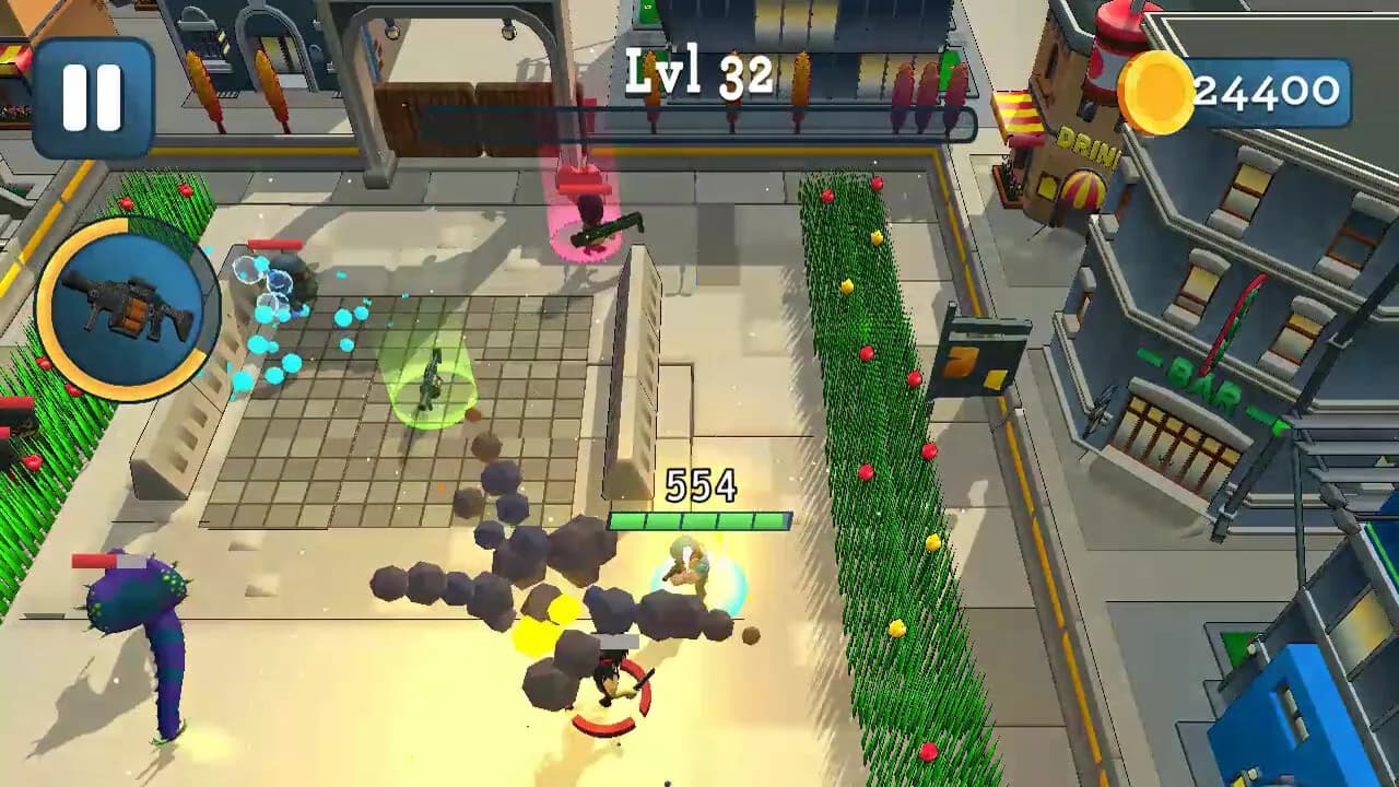 Rogue City: Casual Top Down Shooter görsel 2
