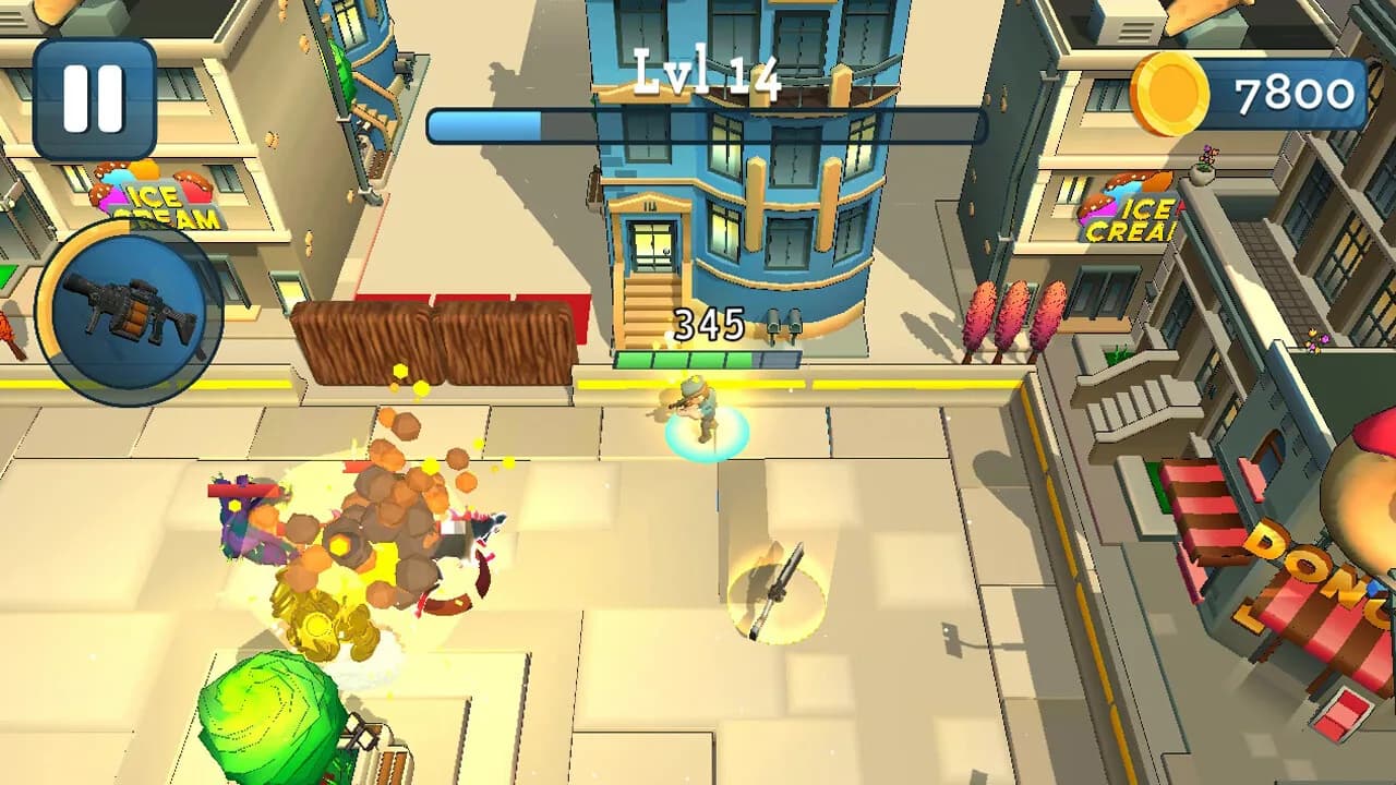 Rogue City: Casual Top Down Shooter görsel 7