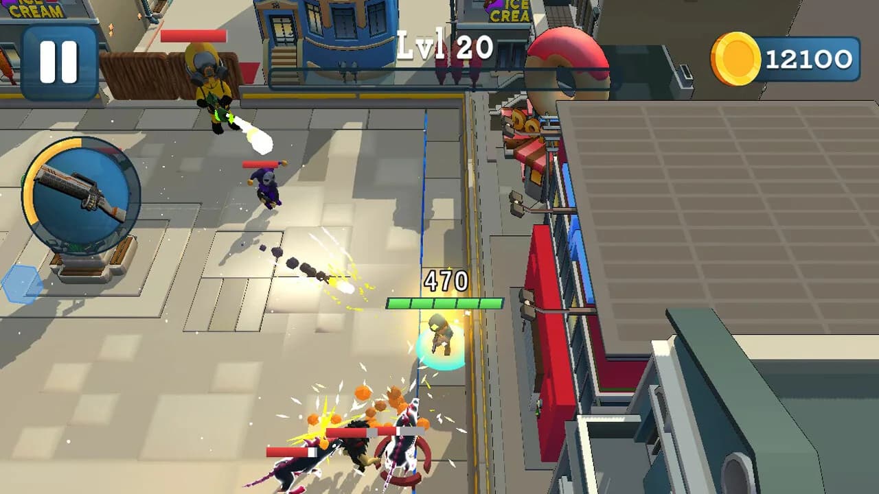 Rogue City: Casual Top Down Shooter görsel 8