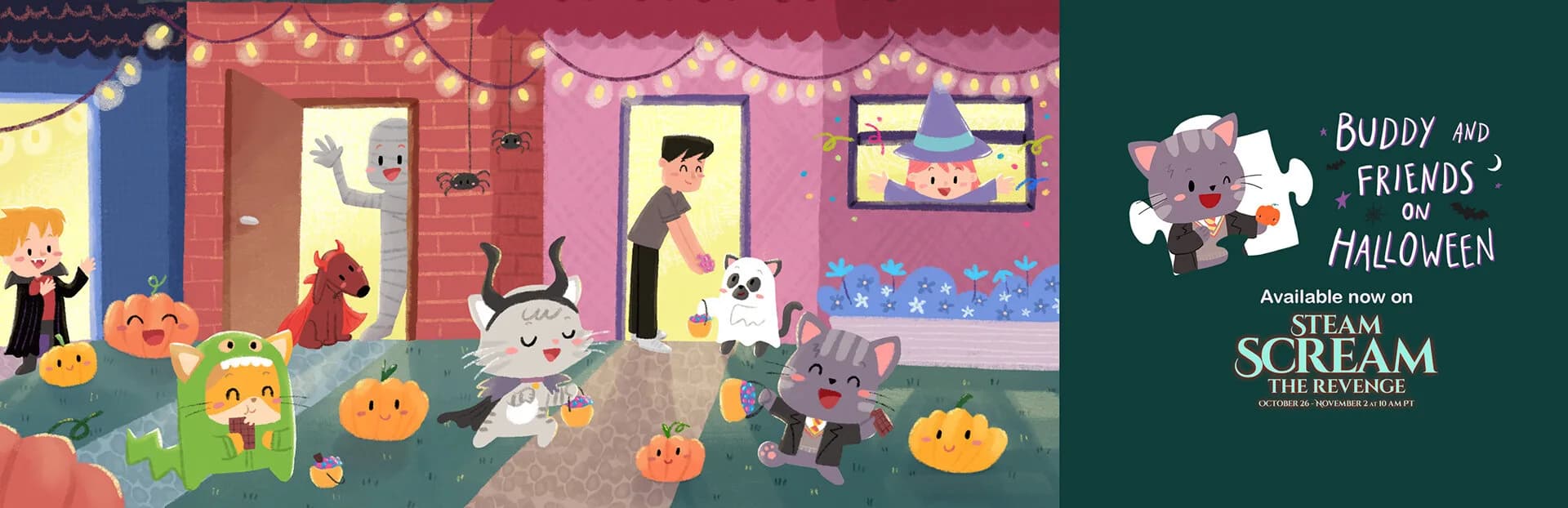Buddy and Friends on Halloween görsel 8