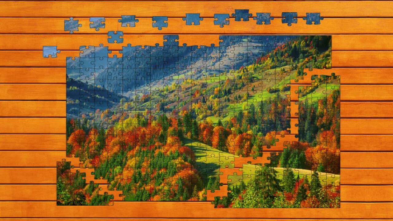 Golden Leaf Jigsaw Puzzles görsel 4