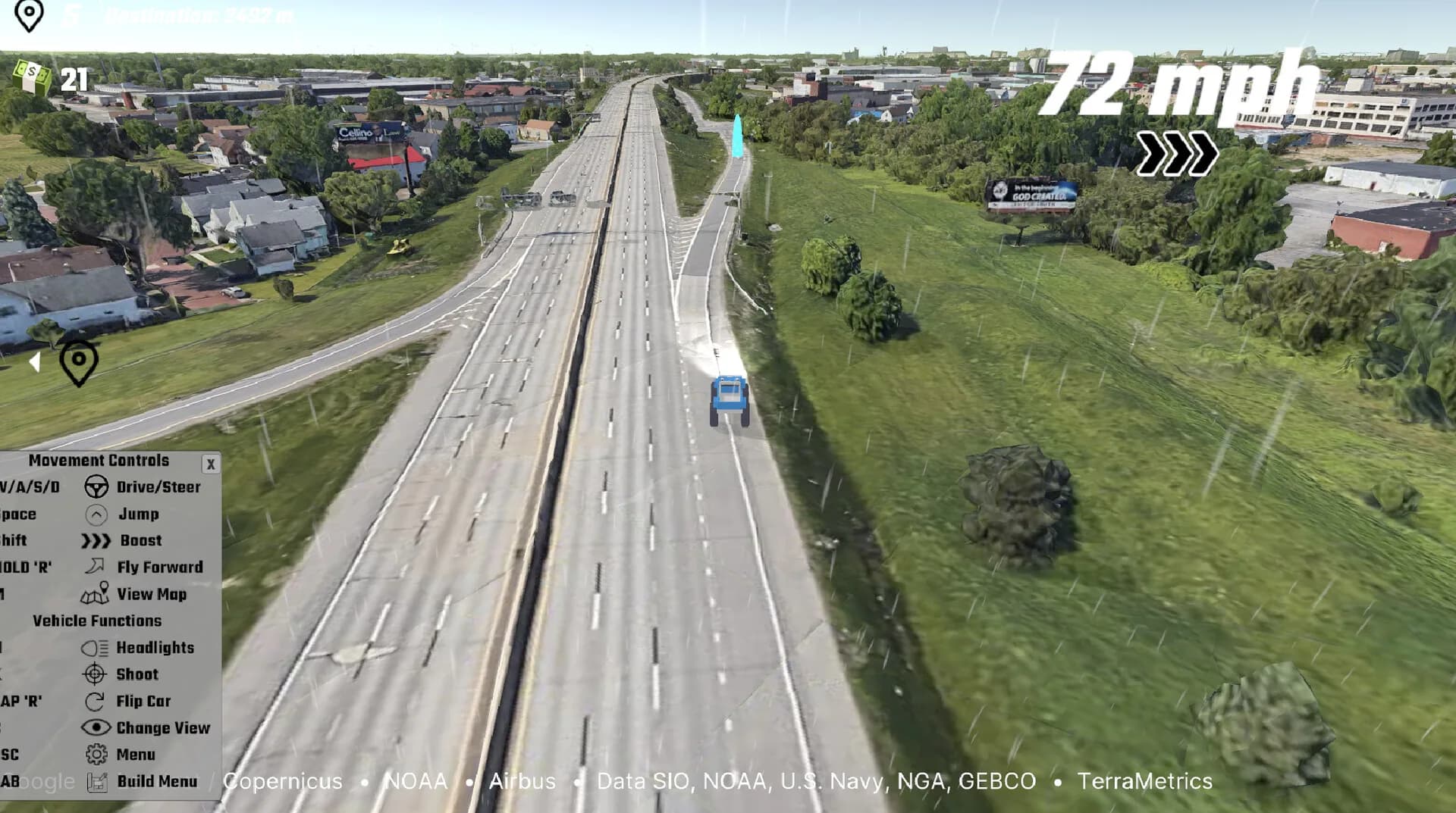 EarthKart: Google Maps Driving Simulator görsel 2