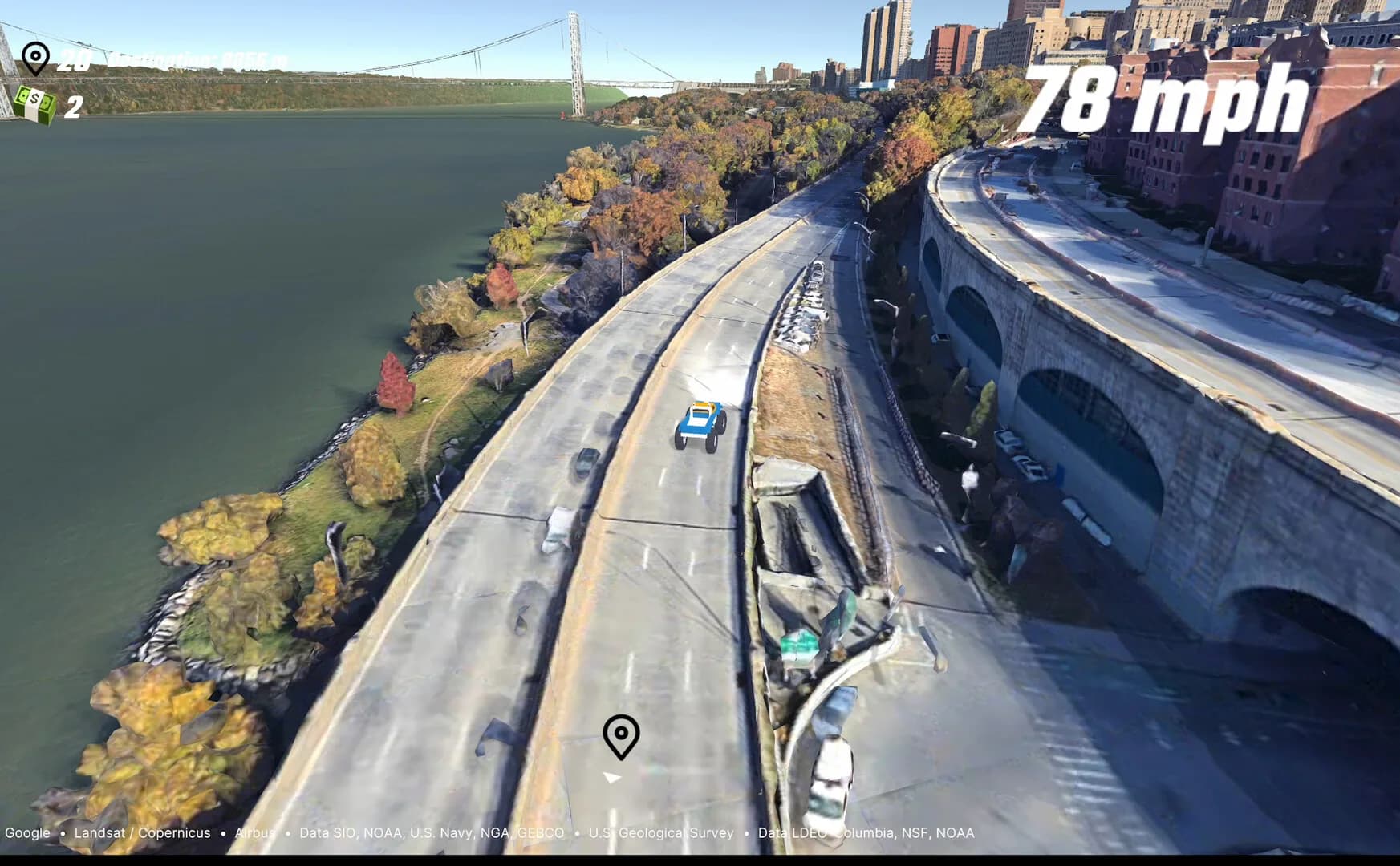 EarthKart: Google Maps Driving Simulator görsel 4