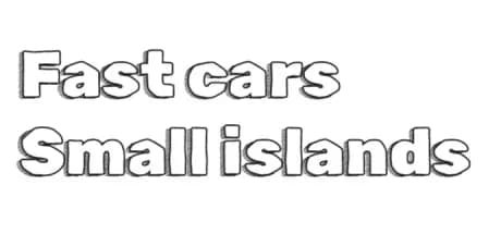 Fast Cars Small Islands görsel 1