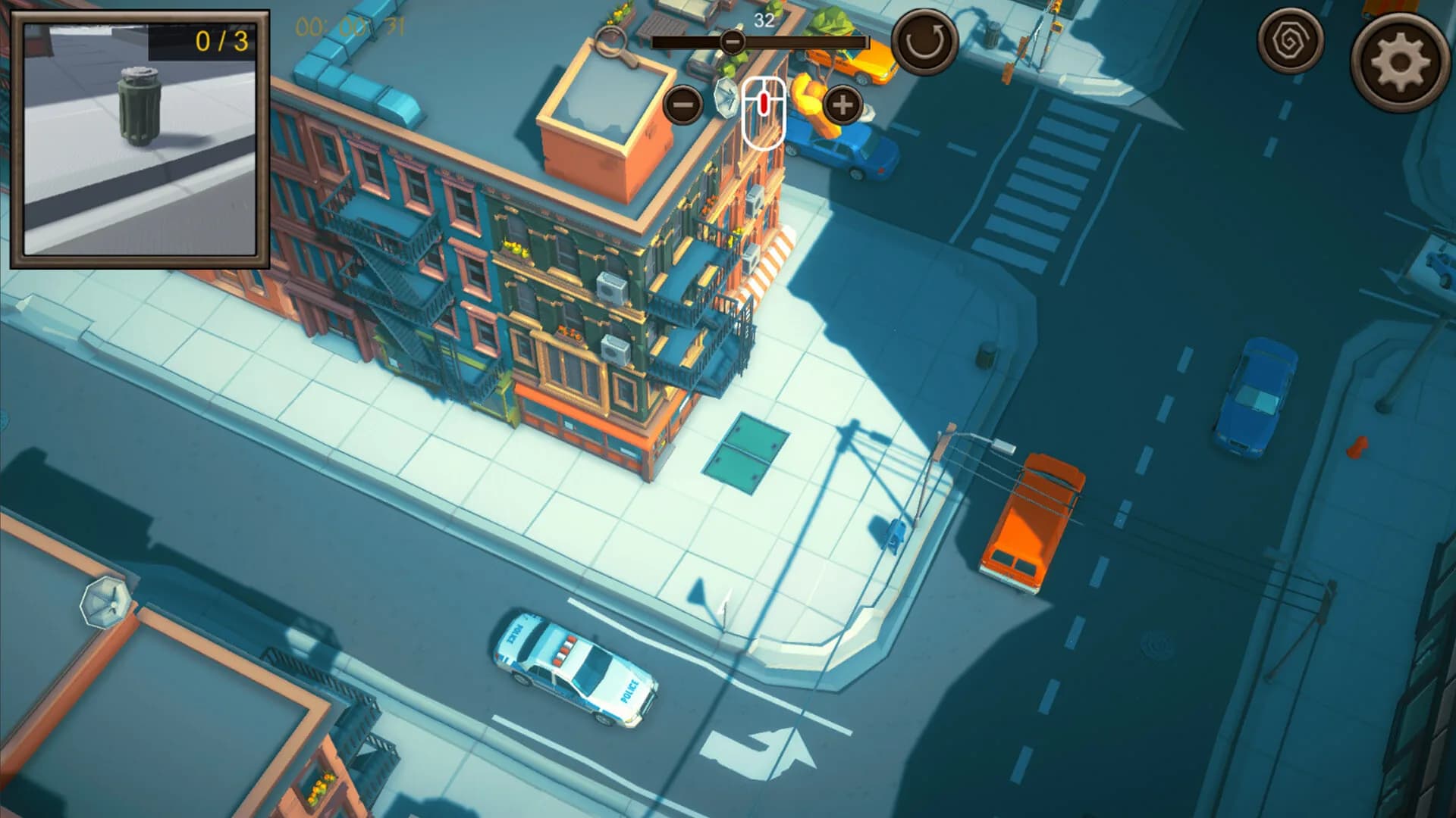 Hidden City Top-Down 3D görsel 5