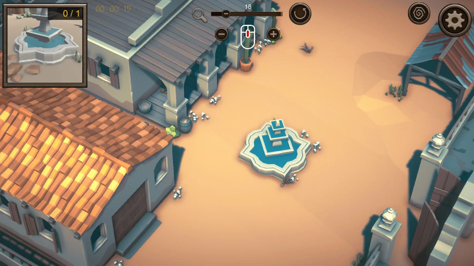 Hidden Western Frontier Top-Down 3D görsel 2