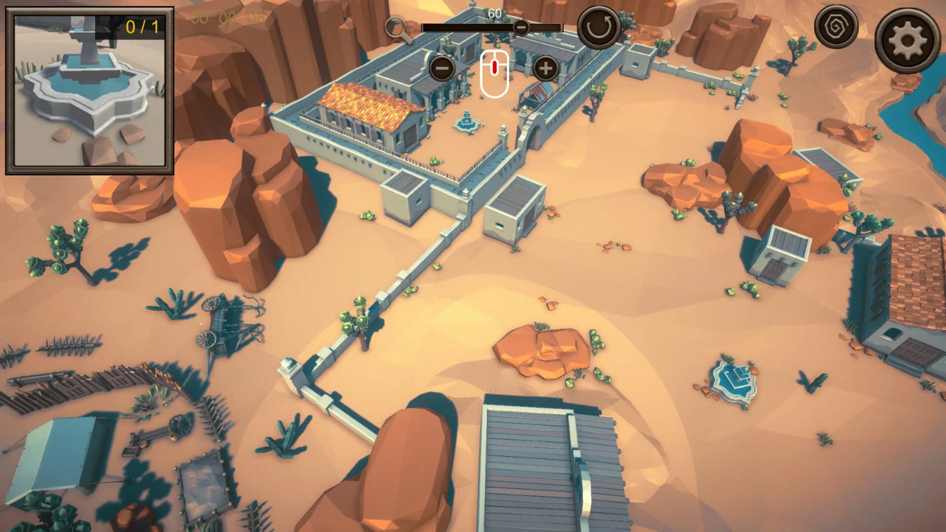 Hidden Western Frontier Top-Down 3D görsel 5
