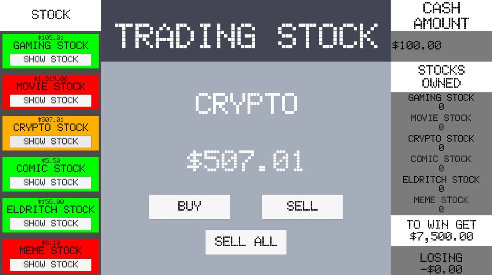 Simple Stock Trading Simulator görsel 5