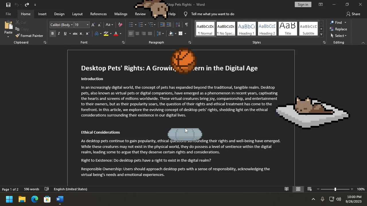 Desktop Pet Project görsel 6