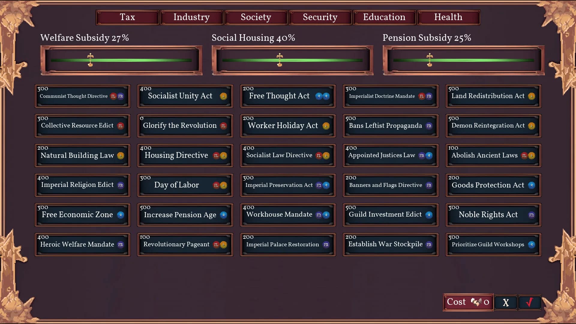 Fantasy Senate Simulator görsel 2