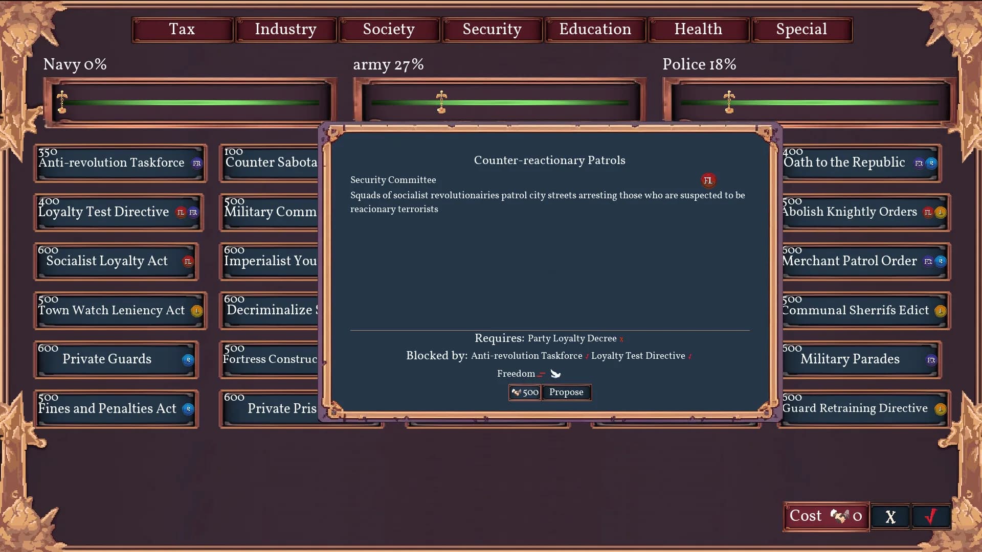 Fantasy Senate Simulator görsel 5