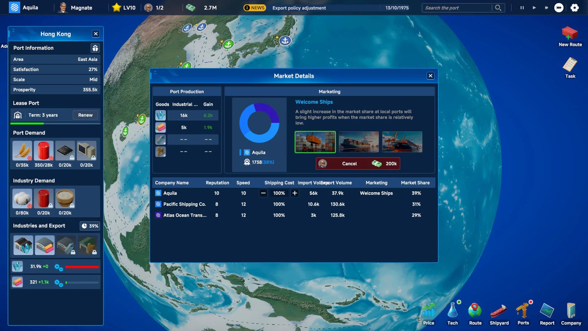 Global Magnates: Shipping Tycoon görsel 8