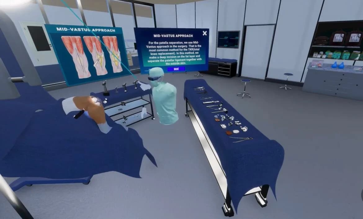 VR TKA Surgery Simulator görsel 4