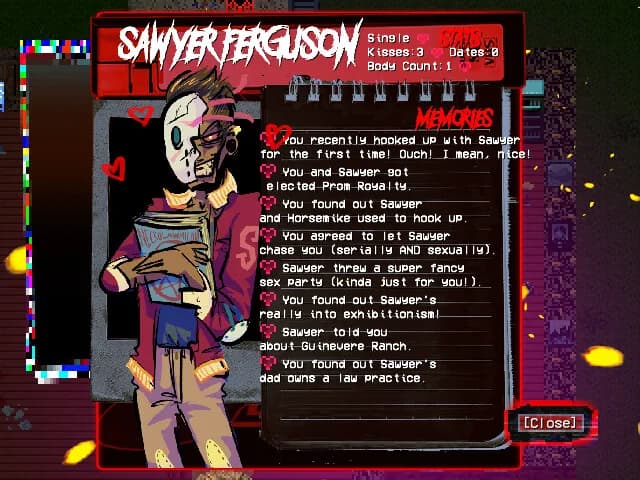 Slasher U: An 18+ Horror Movie Dating Sim, Act 1 görsel 10