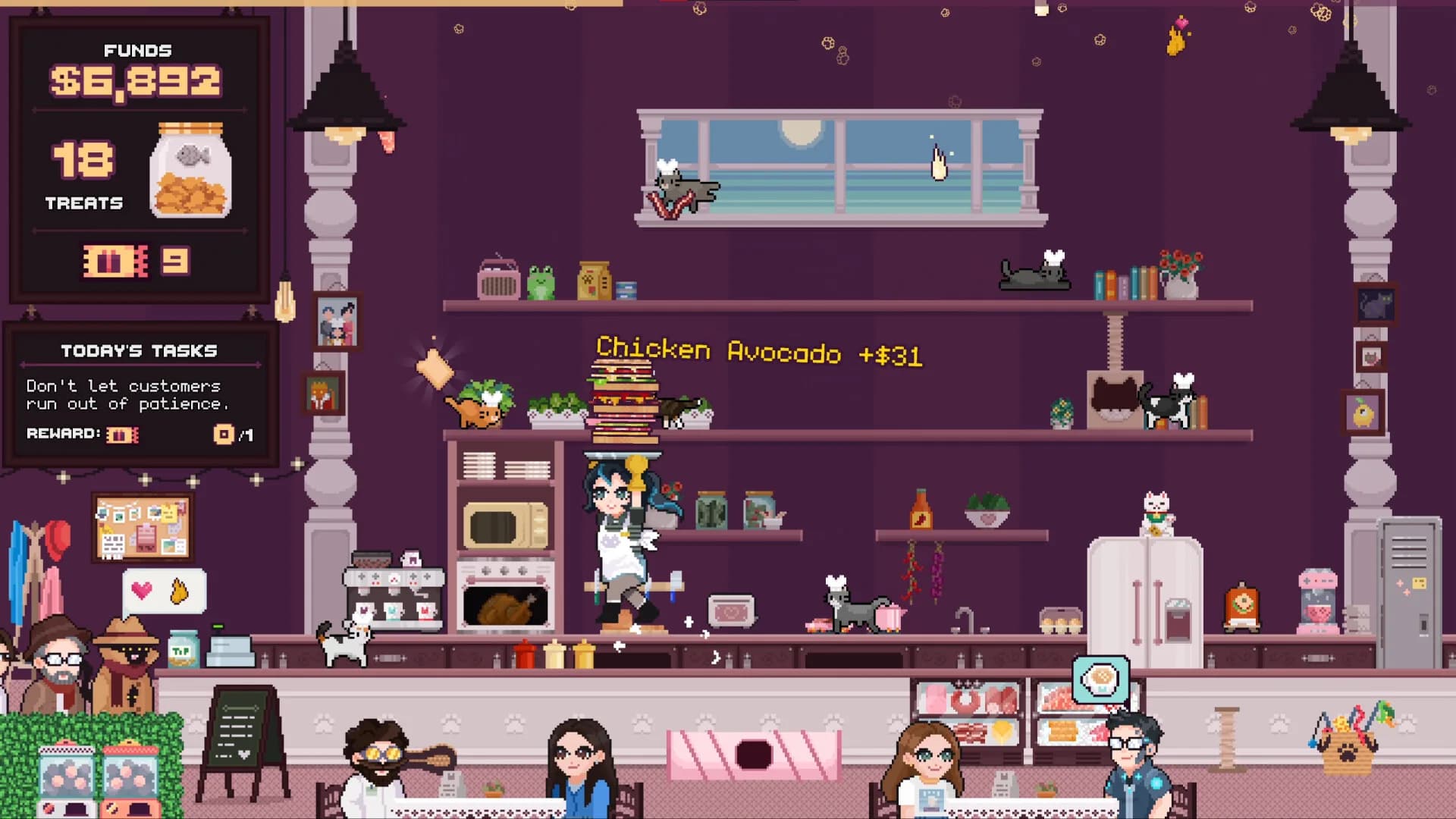 Supurr Cat Cafe: Sandwich Rush görsel 2