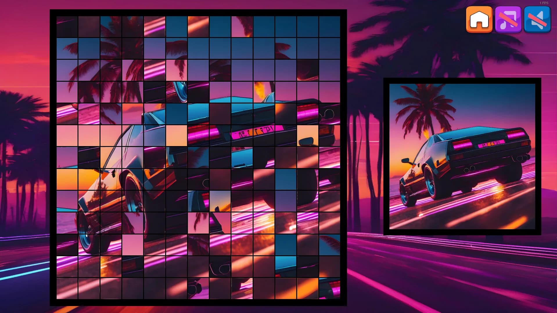 OG Puzzlers: Synthwave Cars görsel 3