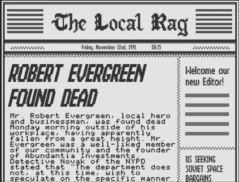 Report on the Death of Robert Evergreen görsel 5