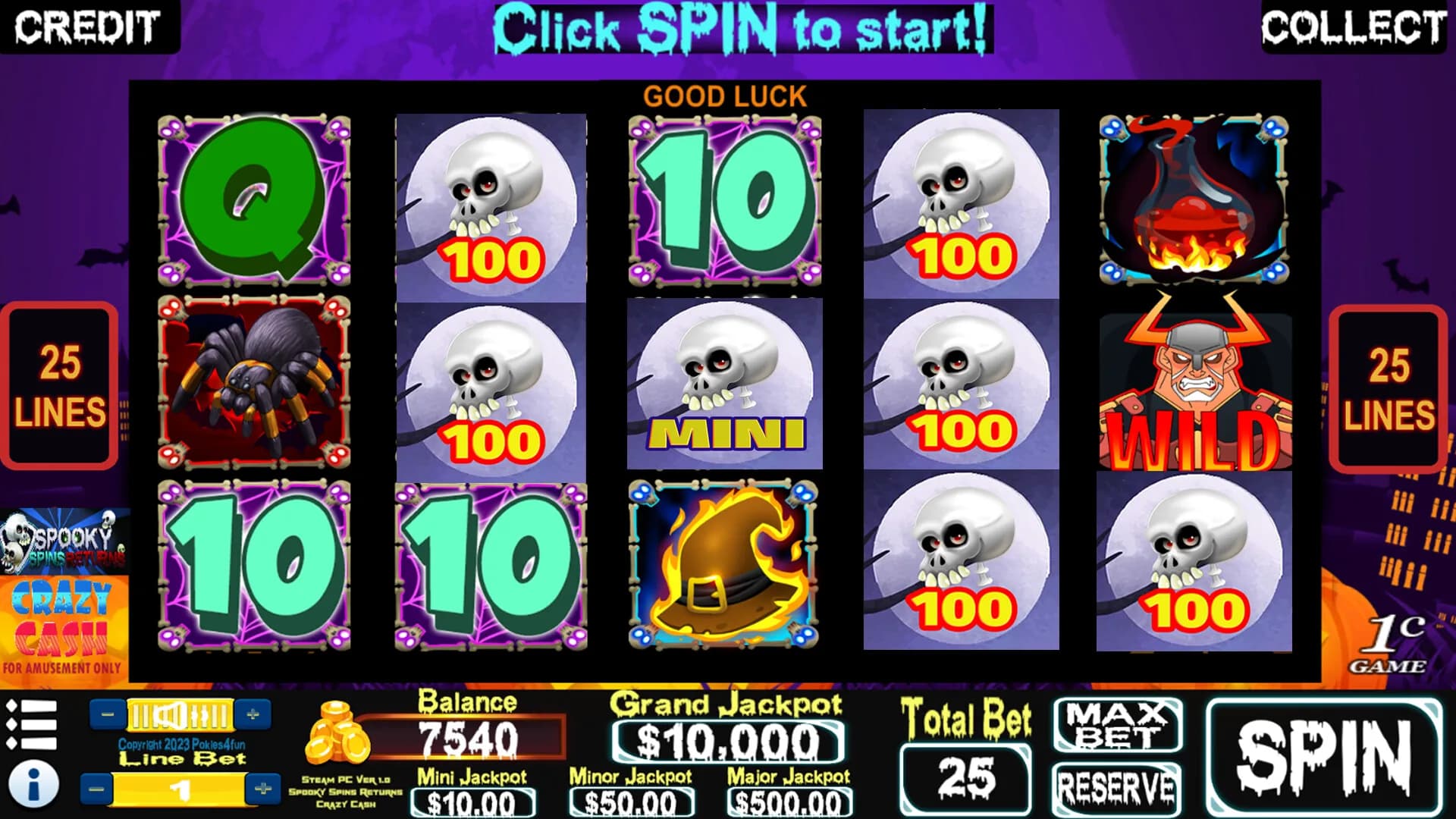 Spooky Spins Returns : Crazy Cash Edition - Slots görsel 5
