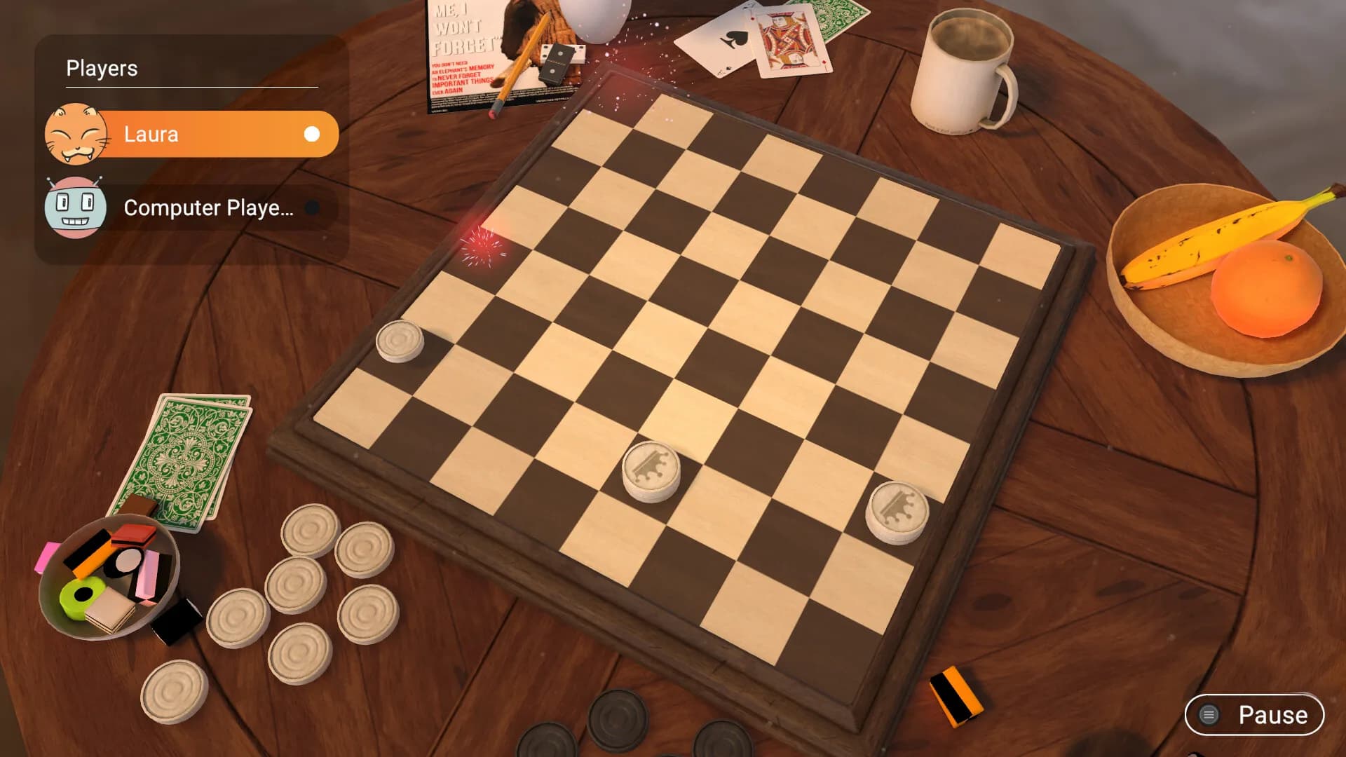 Backgammon + Mühle + Dame görsel 3