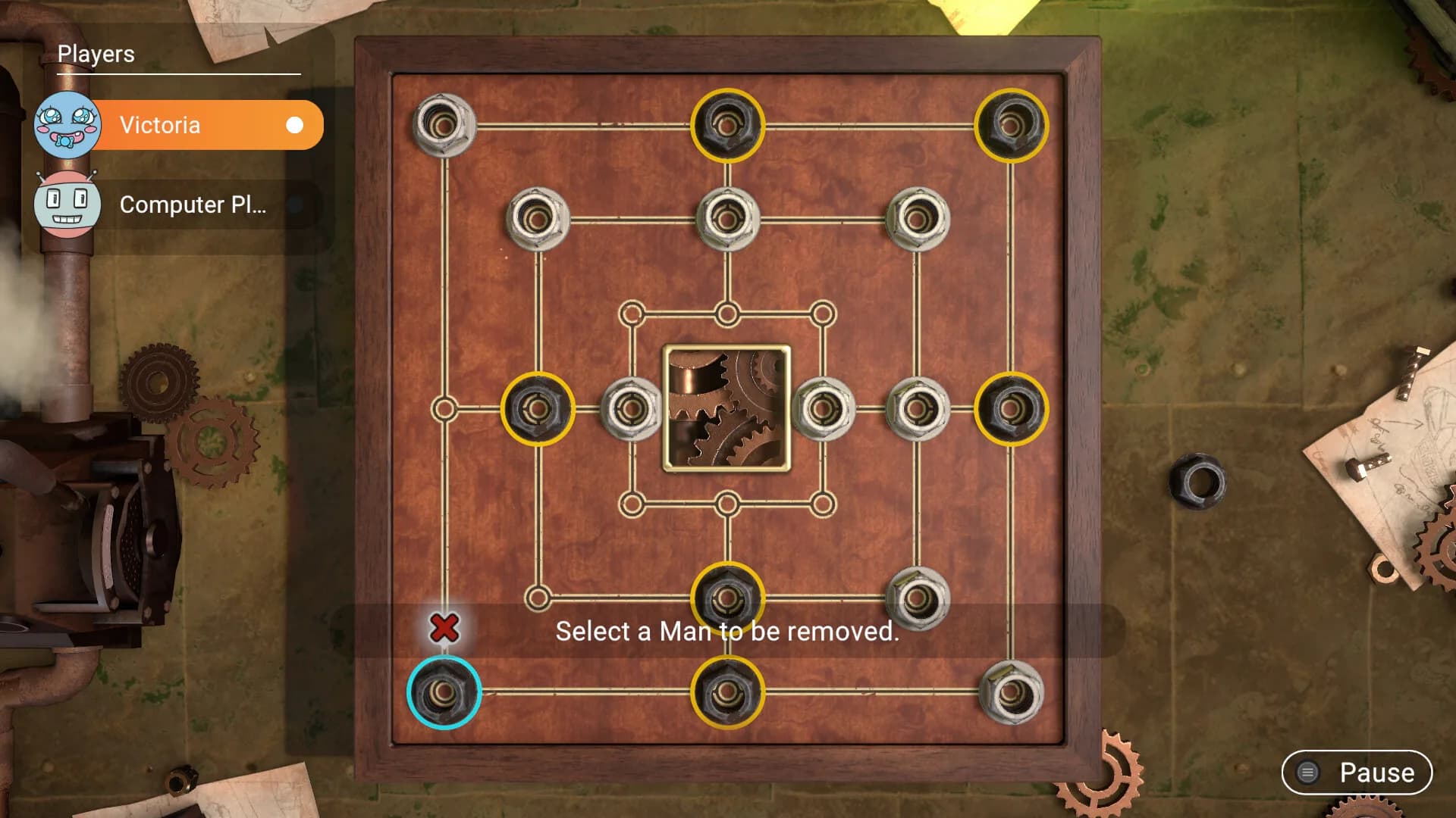 Backgammon + Mühle + Dame görsel 7