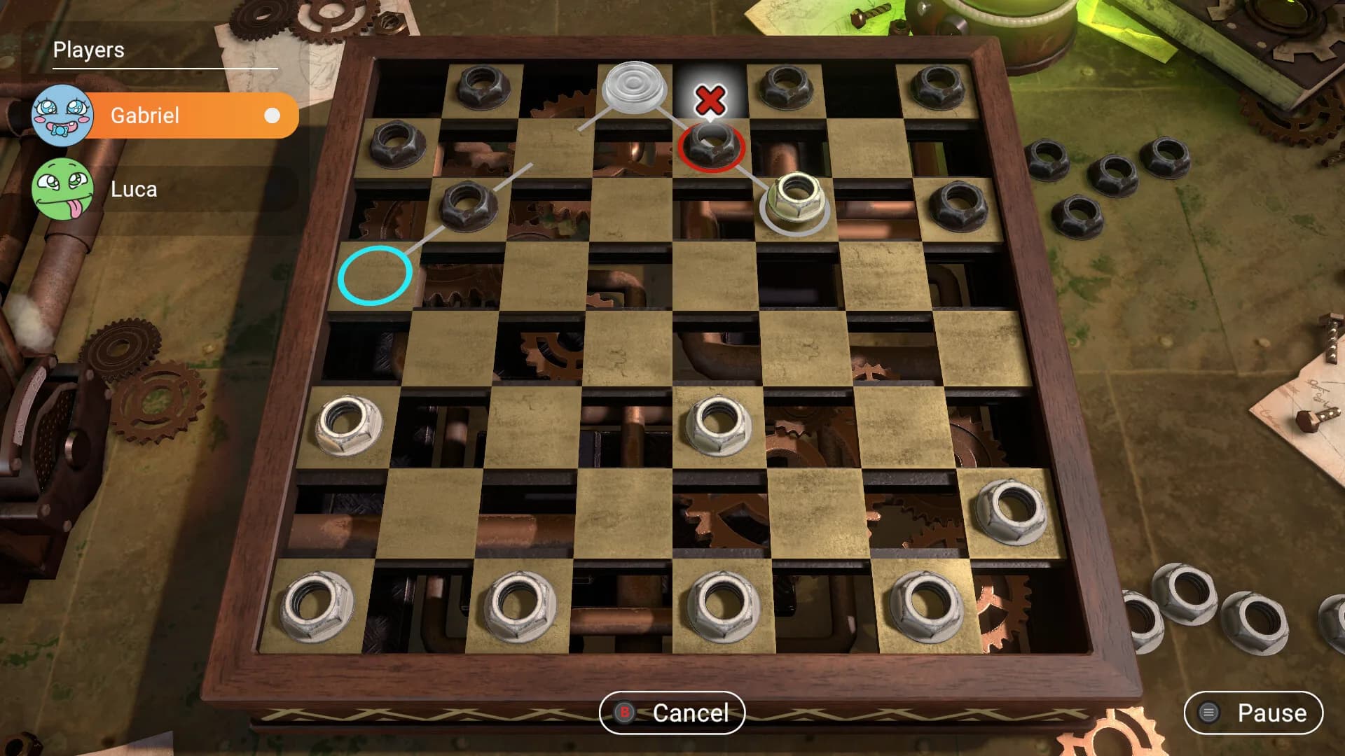 Backgammon + Mühle + Dame görsel 9