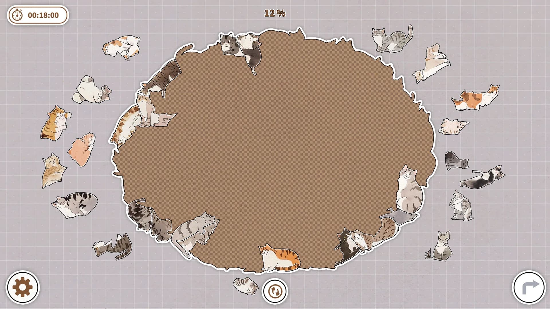 Cats Huddled Together 挤在一起的猫猫们 görsel 16
