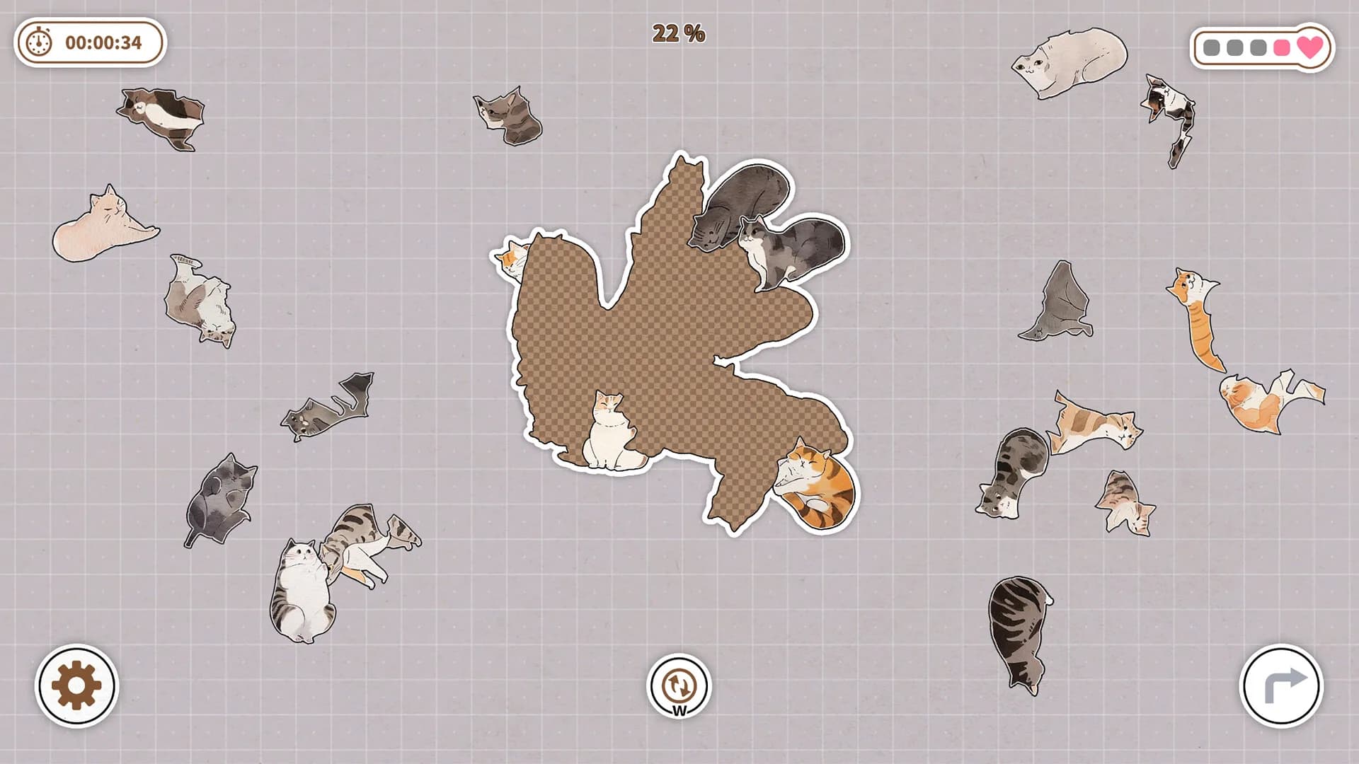 Cats Huddled Together 挤在一起的猫猫们 görsel 9