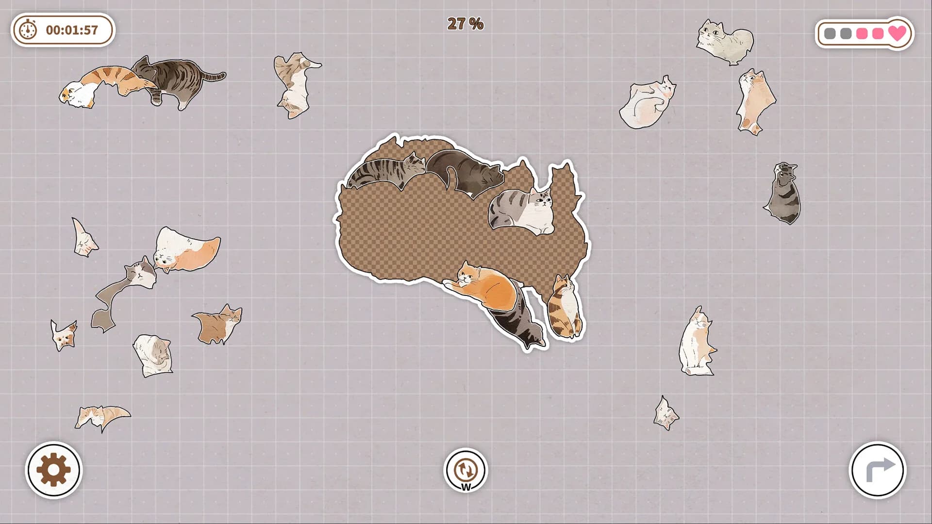 Cats Huddled Together 挤在一起的猫猫们 görsel 10