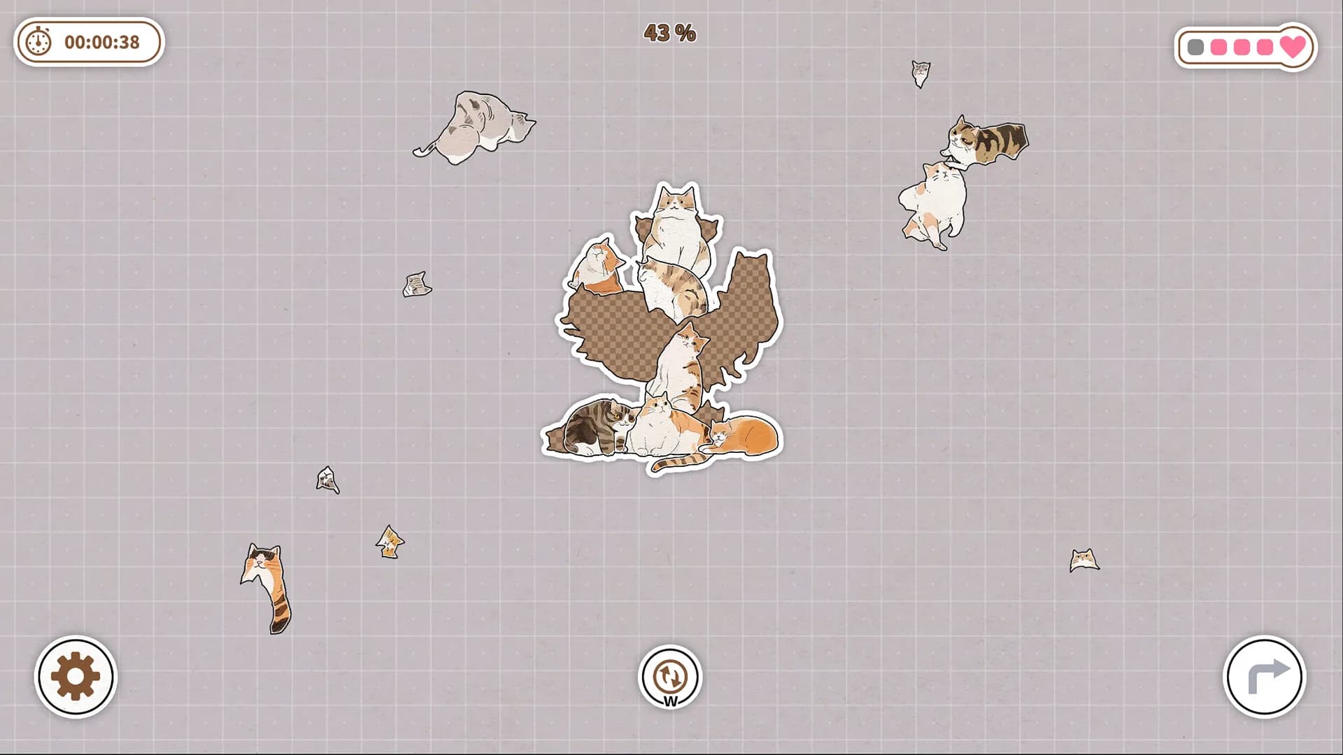 Cats Huddled Together 挤在一起的猫猫们 görsel 11