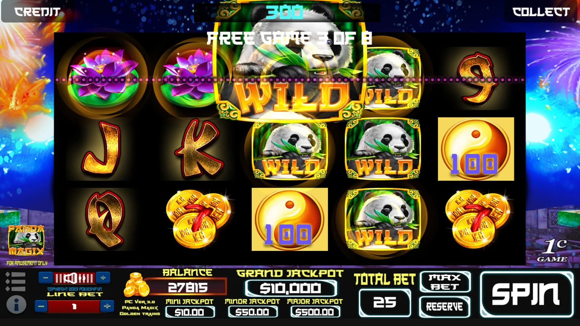 Panda Magix : Golden Trains Edition - Slots görsel 4
