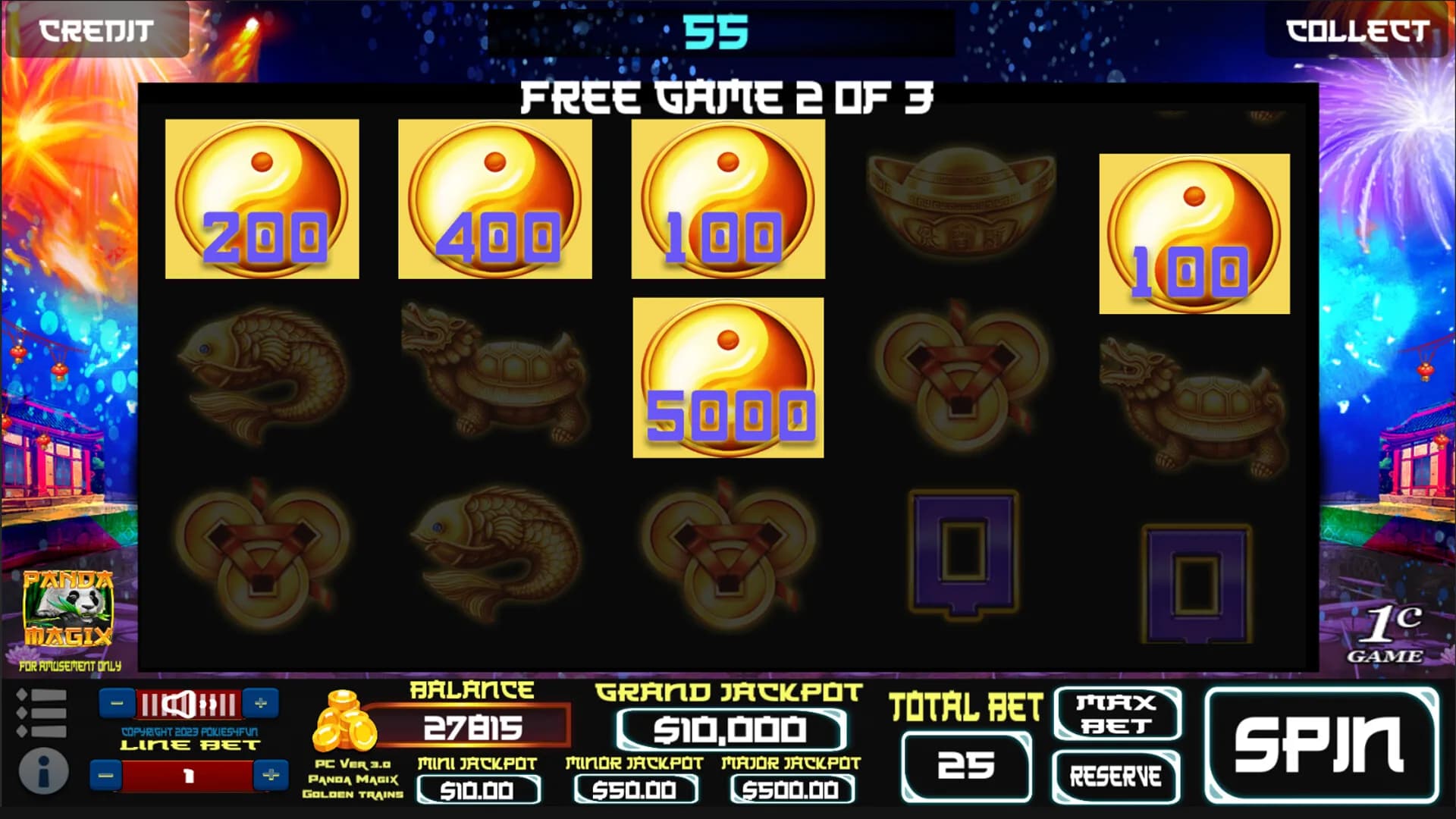 Panda Magix : Golden Trains Edition - Slots görsel 6