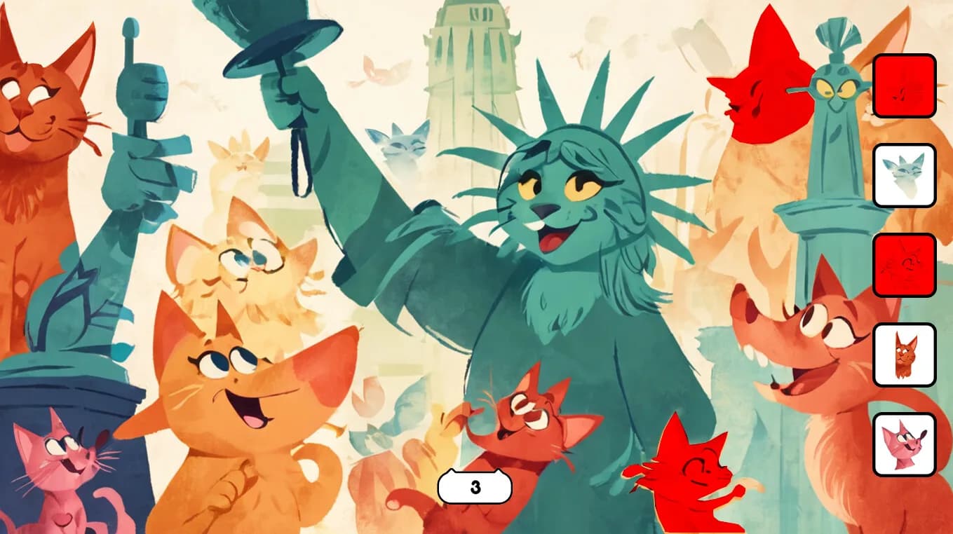 100 Hidden Cats in America görsel 2