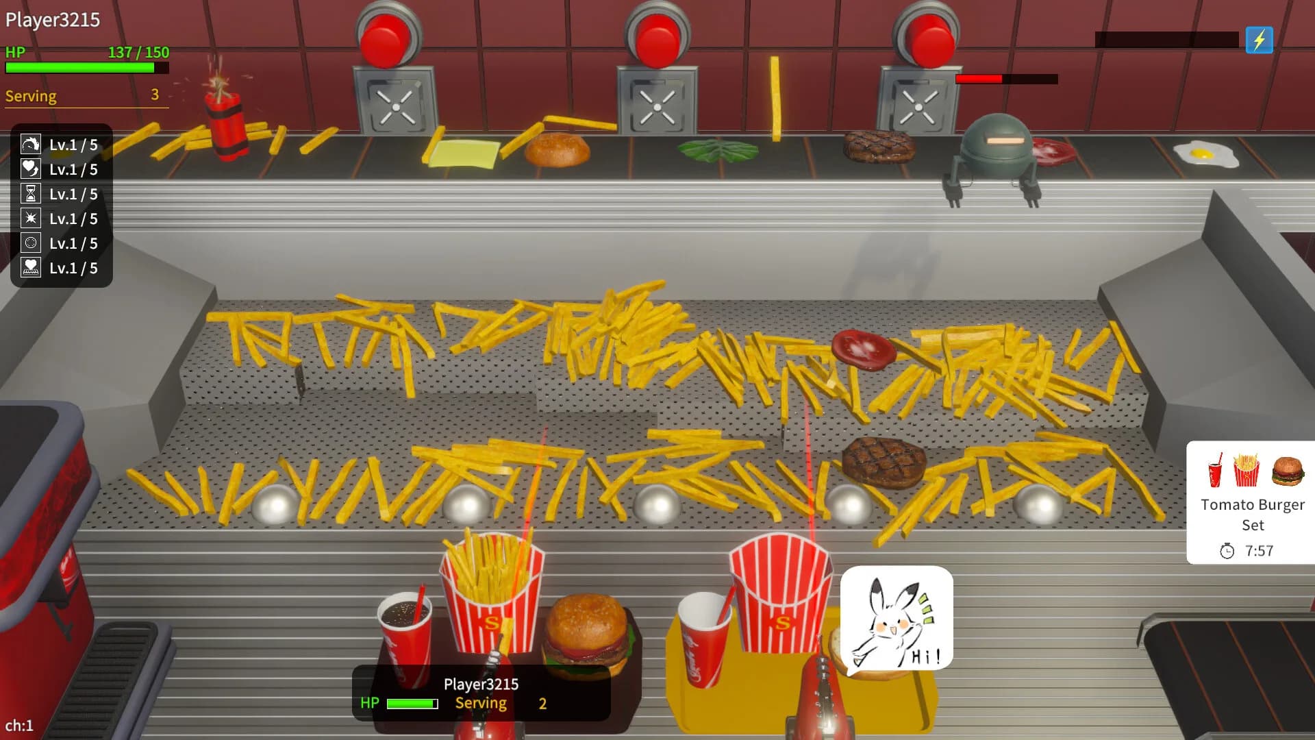 French Fries Pusher Friends görsel 3
