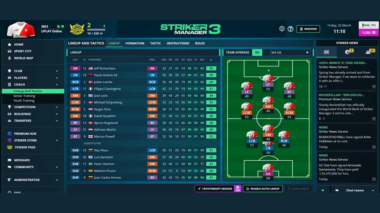 Striker Manager 3 - Online Football Manager görsel 3