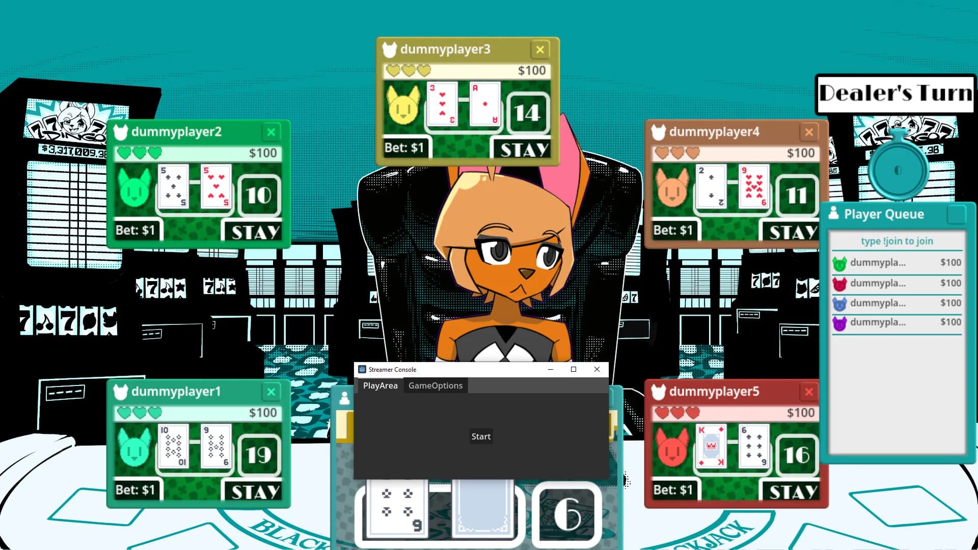 Cole Dingo's Vtuber Blackjack görsel 5