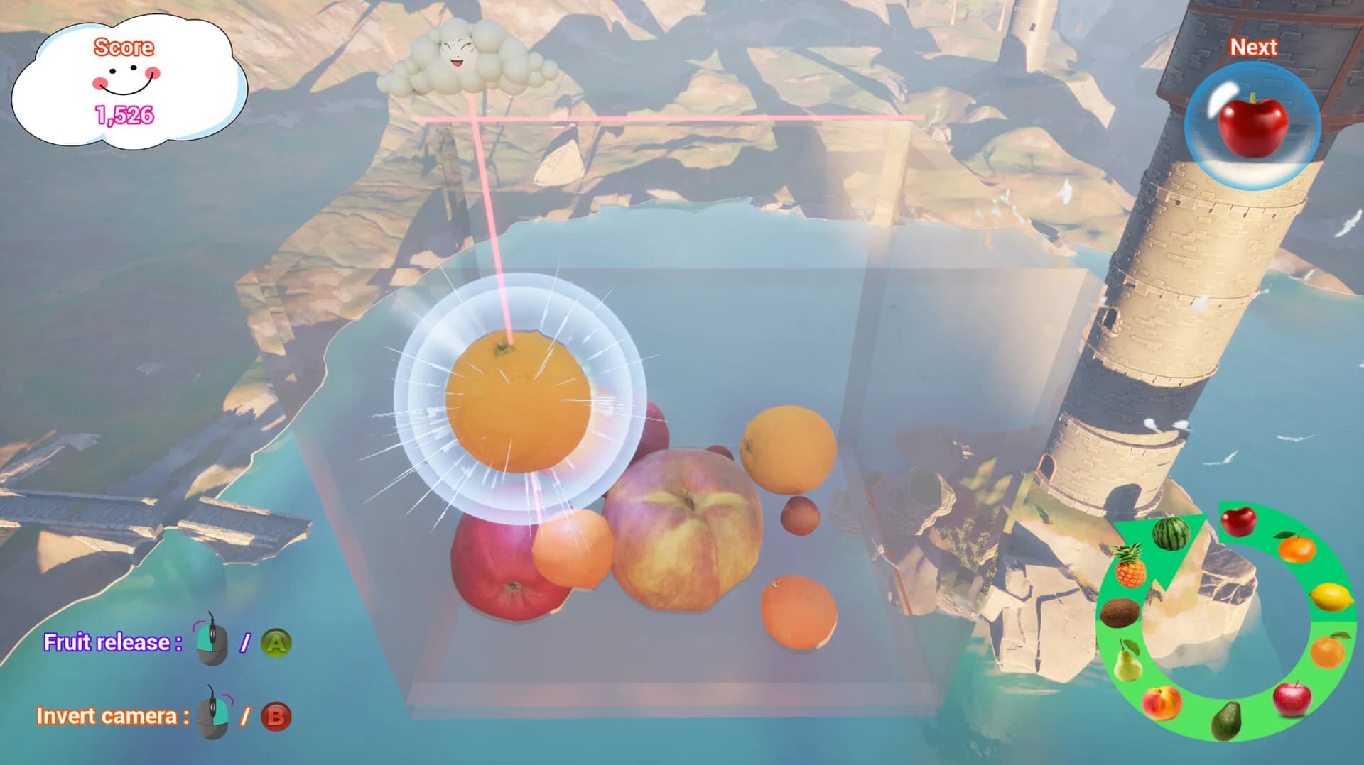 Suika game 3D görsel 3