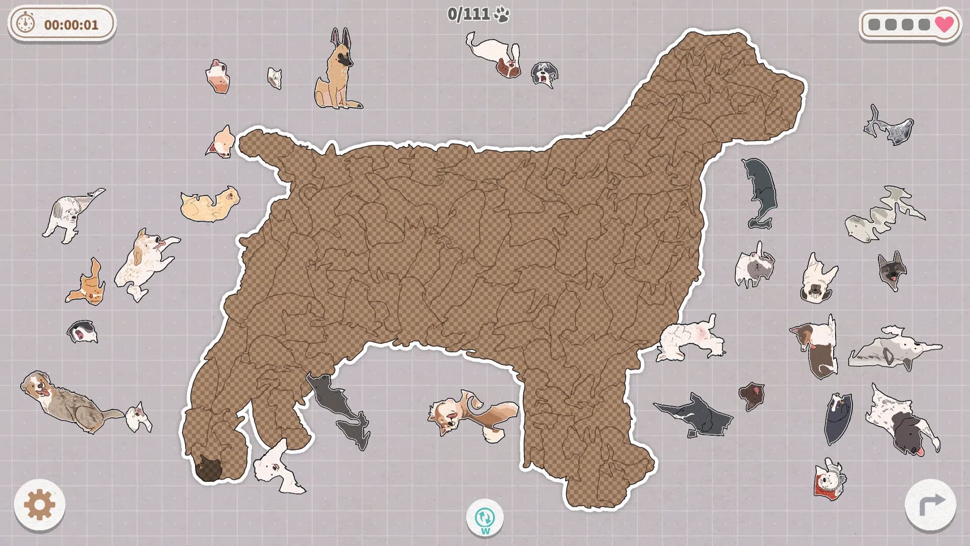 Dogs Huddled Together 挤在一起的狗狗们 görsel 4