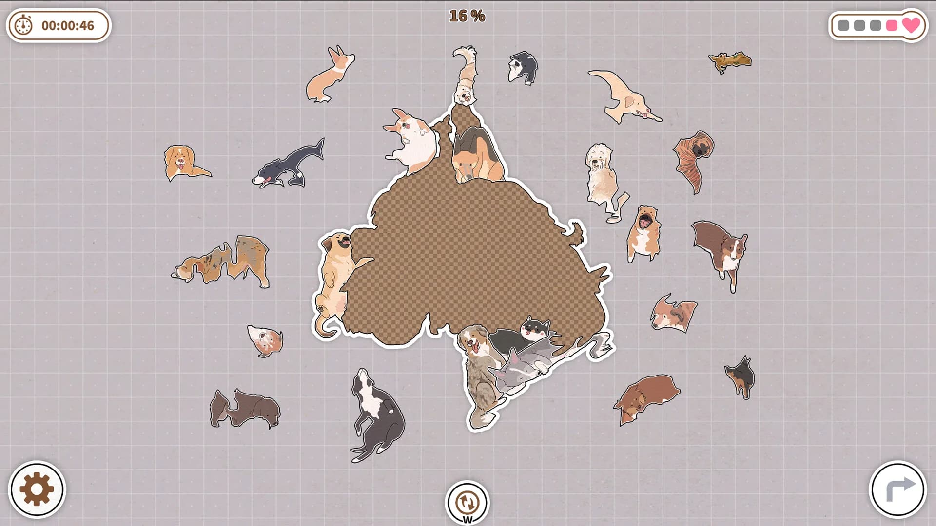 Dogs Huddled Together 挤在一起的狗狗们 görsel 6